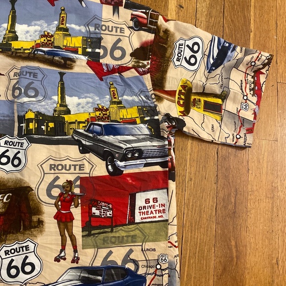 David Carey Originals Men’s Size M Historic Route 66 Cotton Blend Graphic Shirt - Picture 9 of 16